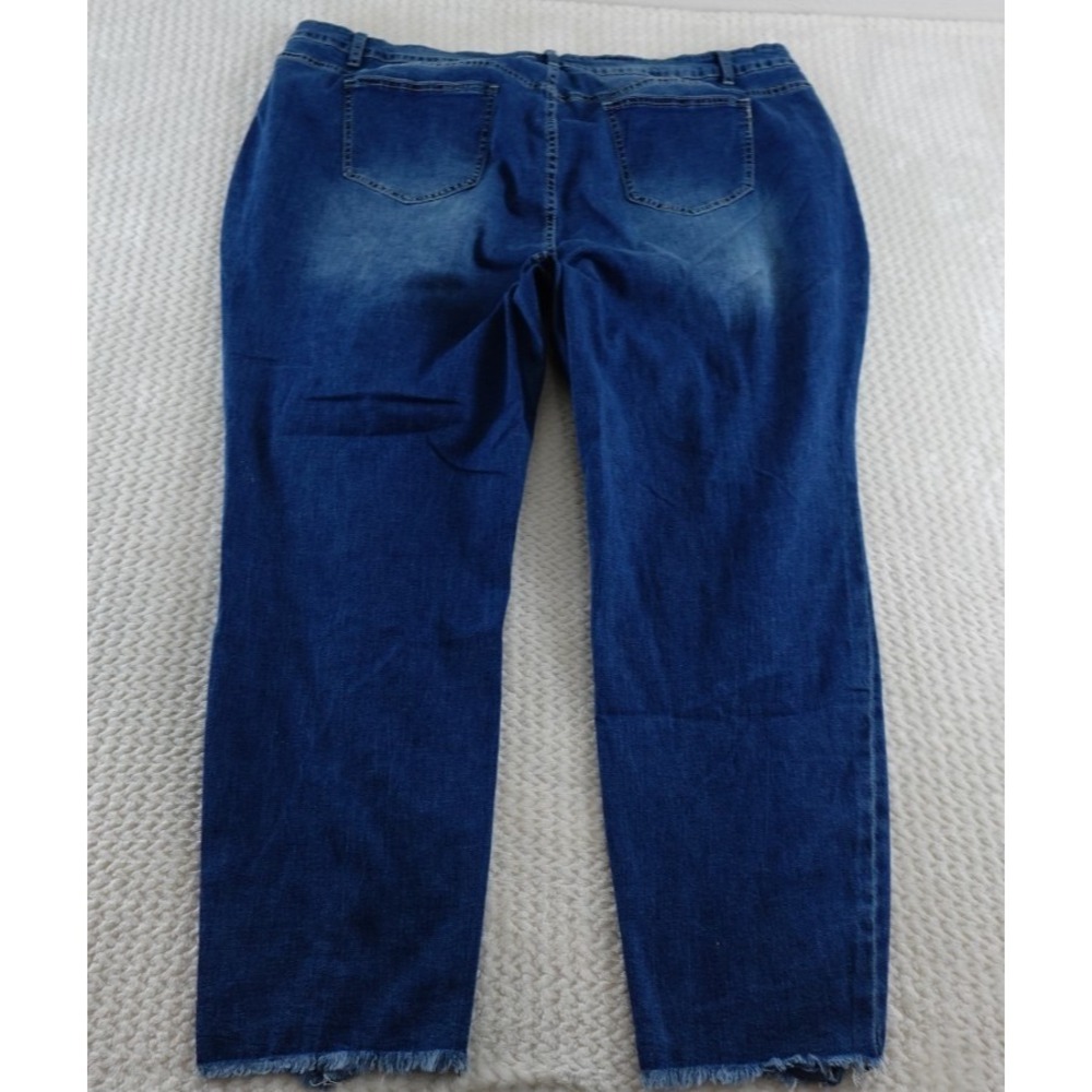 Ashley Stewart oedestruct denim  Jeans Size 28 New  Slim Stretchy - Picture 4 of 14